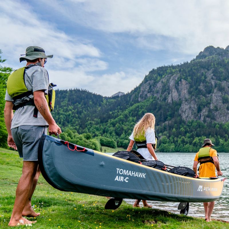 3-Personen 15'8  aufblasbares Hochdruck-Kajak Aqua Marina Tomahawk grau Air-C 6