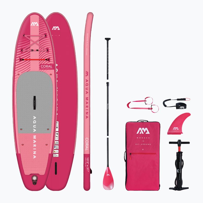 Aqua Marina Coral 10'2" rosa SUP Brett BT-23COPR