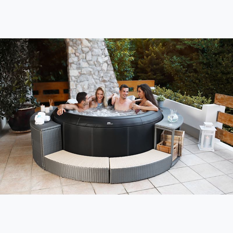 Pool mit Hydromassage 4-Personen MSpa Premium Camaro schwarz 16
