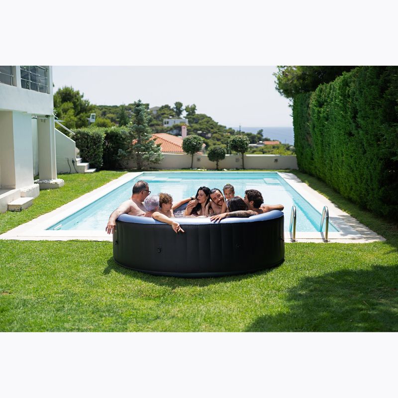 Pool mit Hydromassage 8-Personen MSpa Comfort Bergen grau anthrazit 14
