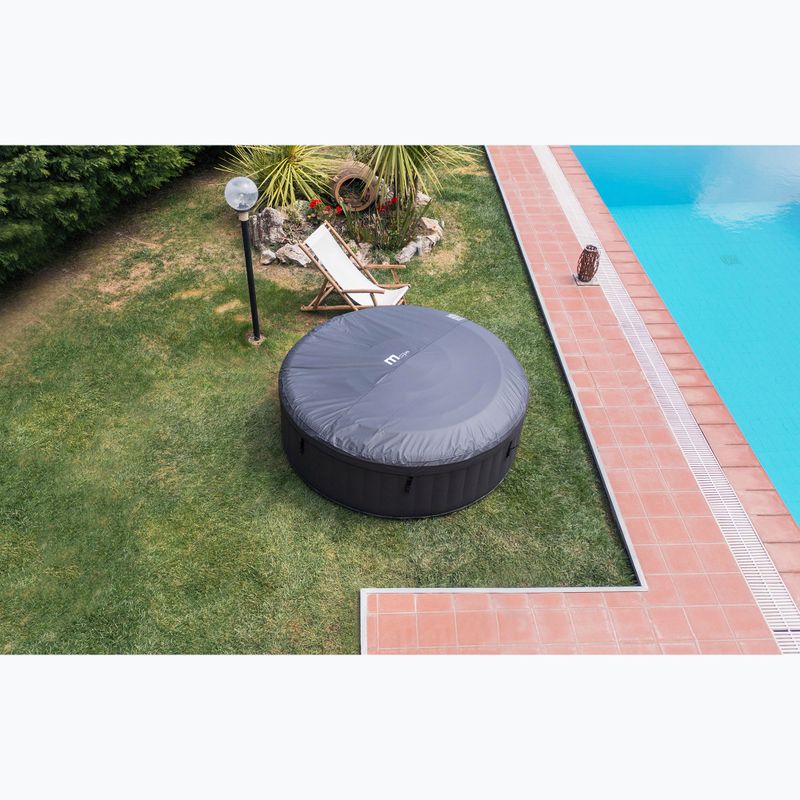 Pool mit Hydromassage 8-Personen MSpa Comfort Bergen grau anthrazit 21