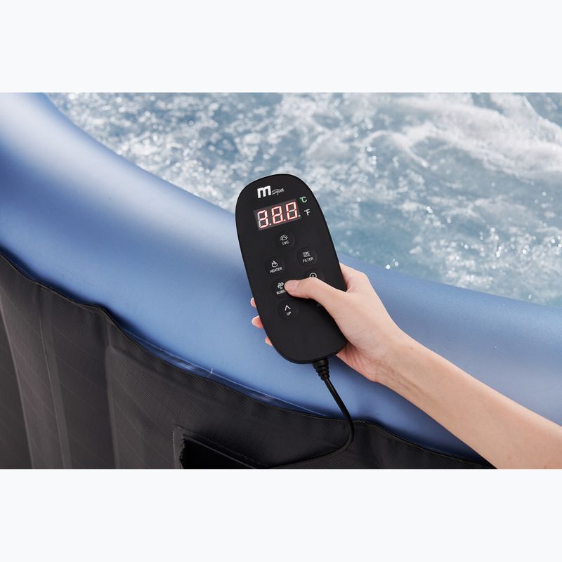 Pool mit Hydromassage 8-Personen MSpa Comfort Bergen grau anthrazit 24