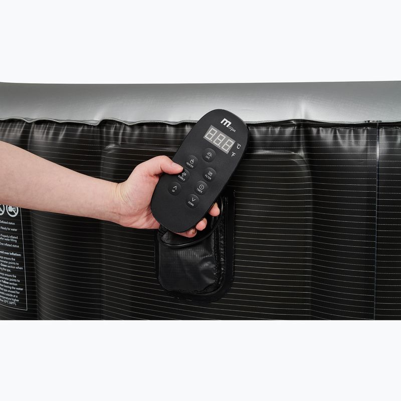 Pool mit Hydromassage 6-Personen MSpa Comfort Starry grau anthrazit 8