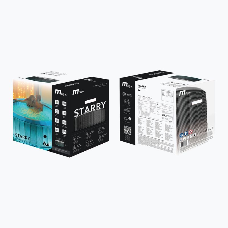 Pool mit Hydromassage 6-Personen MSpa Comfort Starry grau anthrazit 17