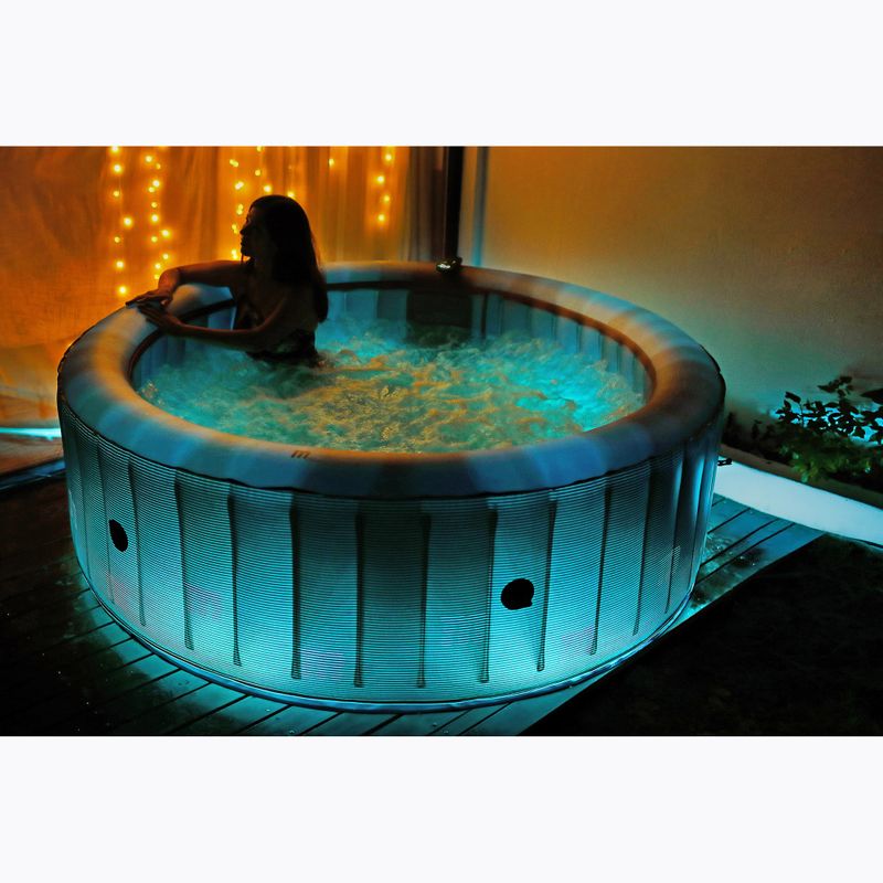 Pool mit Hydromassage 6-Personen MSpa Comfort Starry grau anthrazit 19