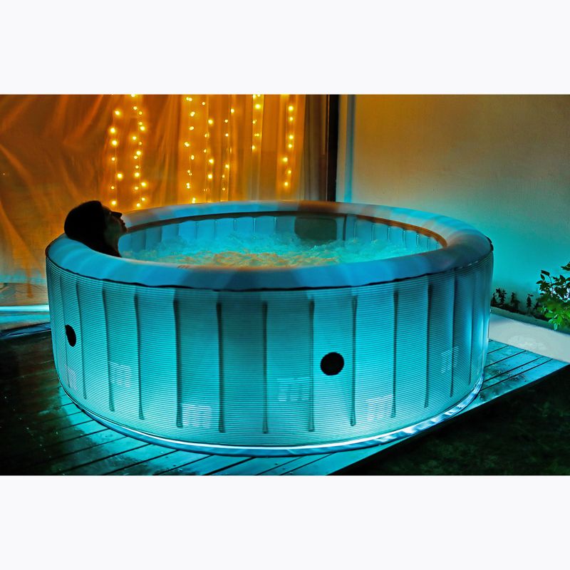 Pool mit Hydromassage 6-Personen MSpa Comfort Starry grau anthrazit 20