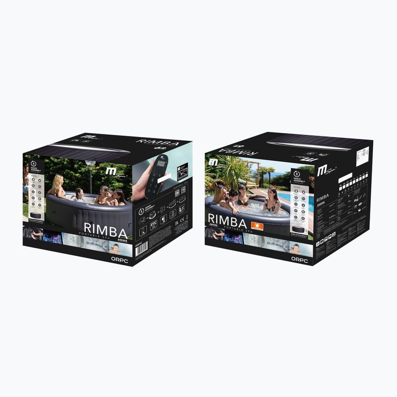 Pool mit Hydromassage 6-Personen MSpa Urban Rimba graphit 17