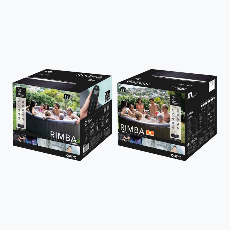 Pool mit Hydromassage 8-Personen MSpa Urban Rimba Max graphit 17