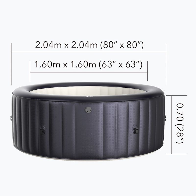 Pool mit Hydromassage 6-Personen MSpa Muse Jet Carlton astral night 17