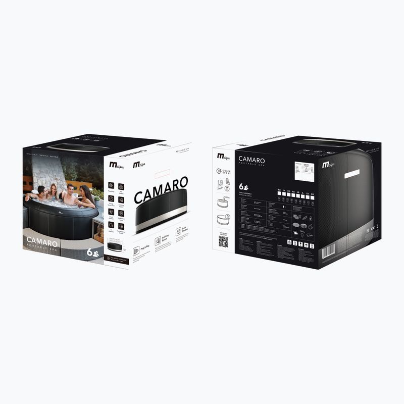 Pool mit Hydromassage 6-Personen MSpa Premium Super Camaro schwarz 15