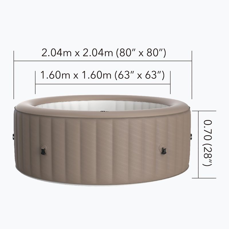 MSpa Urban Bristol mocha 6-Personen-Whirlpool 17