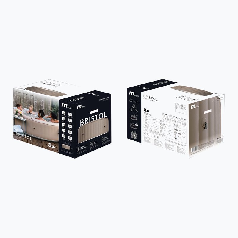 Pool mit Hydromassage 8-Personen MSpa Urban Bristol Max mocha 18