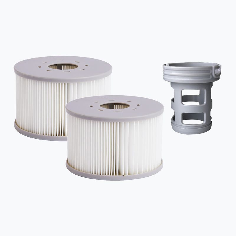 Pool mit Hydromassage 6-Personen MSpa Frame Oslo cool grey 13