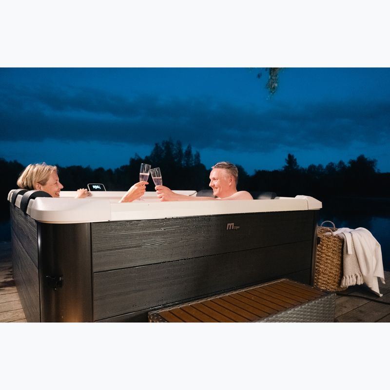 Pool mit Hydromassage 6-Personen MSpa Frame Oslo cool grey 23