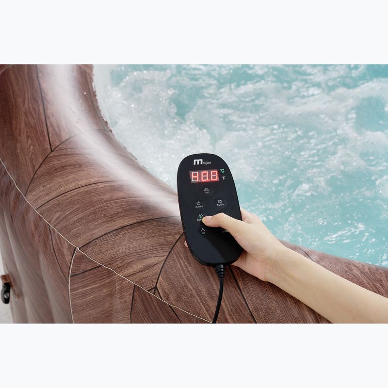 Pool mit Hydromassage 6-Personen MSpa Comfort Fermo Holzmaserung 21