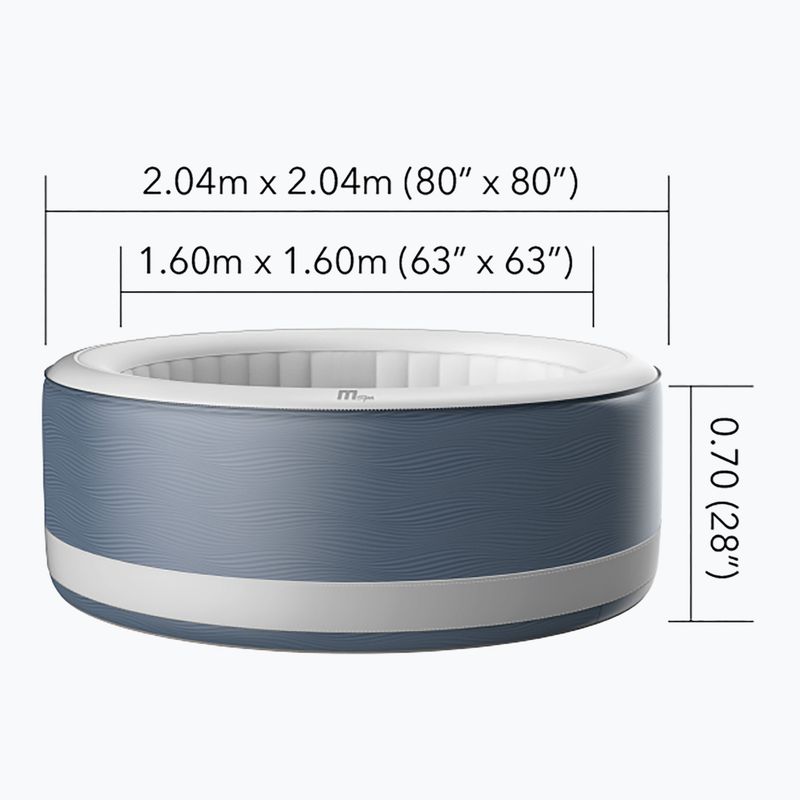 Pool mit Hydromassage 6-Personen MSpa Premium Vento Vanille 15