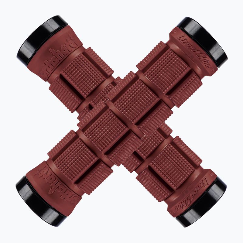 Lenkergriffe Lizard Skins Dual-Clamp Northshore deep red