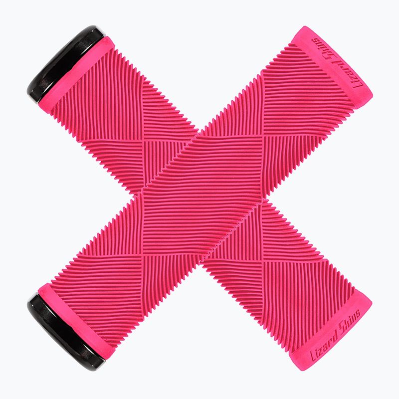 Lenkergriffe Lizard Skins Single-Clamp Strata neon pink