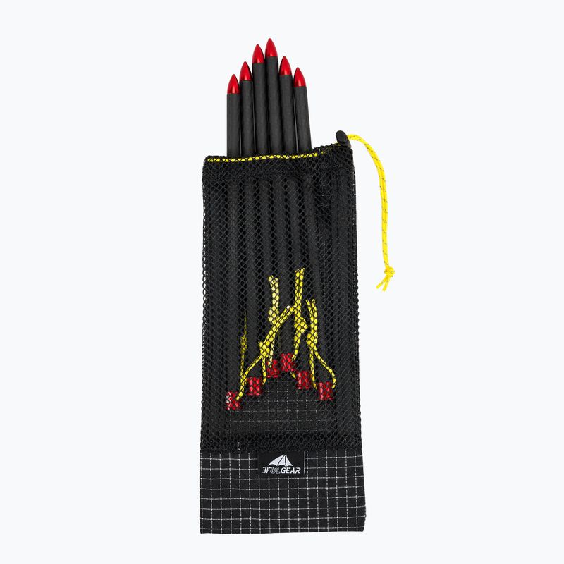 Zeltnägel 3F UL Carbon Long Black 5