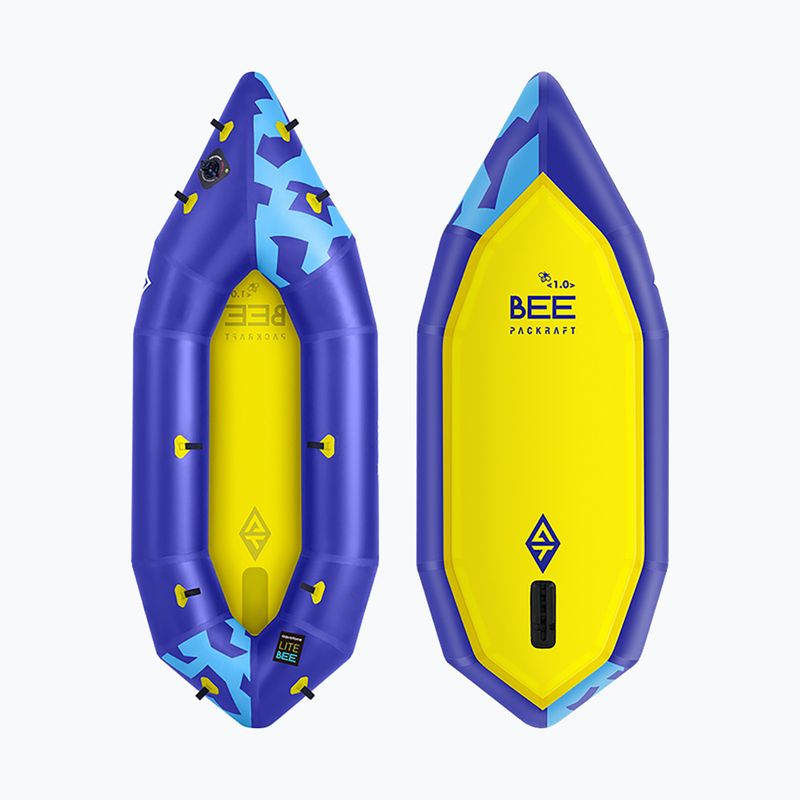 Aufblasbares 1-Personen-Kajak Aquatone Bee Inflatable Pack Raft 7'3" 221 cm 2