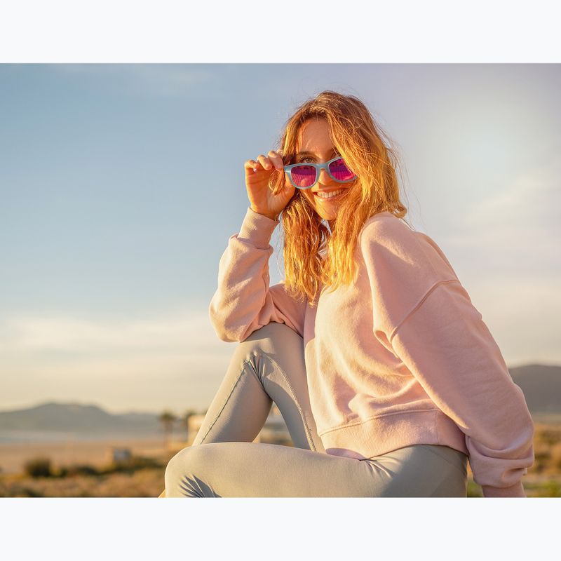 Sonnenbrille Aztron Dream crystal blue gloss/polarized light pink mirror/brown 5