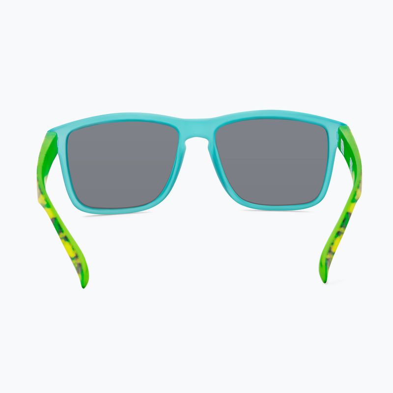 Sonnenbrille Aztron Blitz green/teal/blacktortoise/polarized silver blue mirror/grey 3