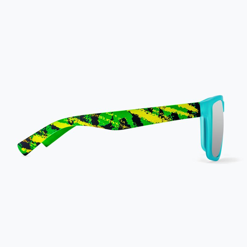 Sonnenbrille Aztron Blitz green/teal/blacktortoise/polarized silver blue mirror/grey 5