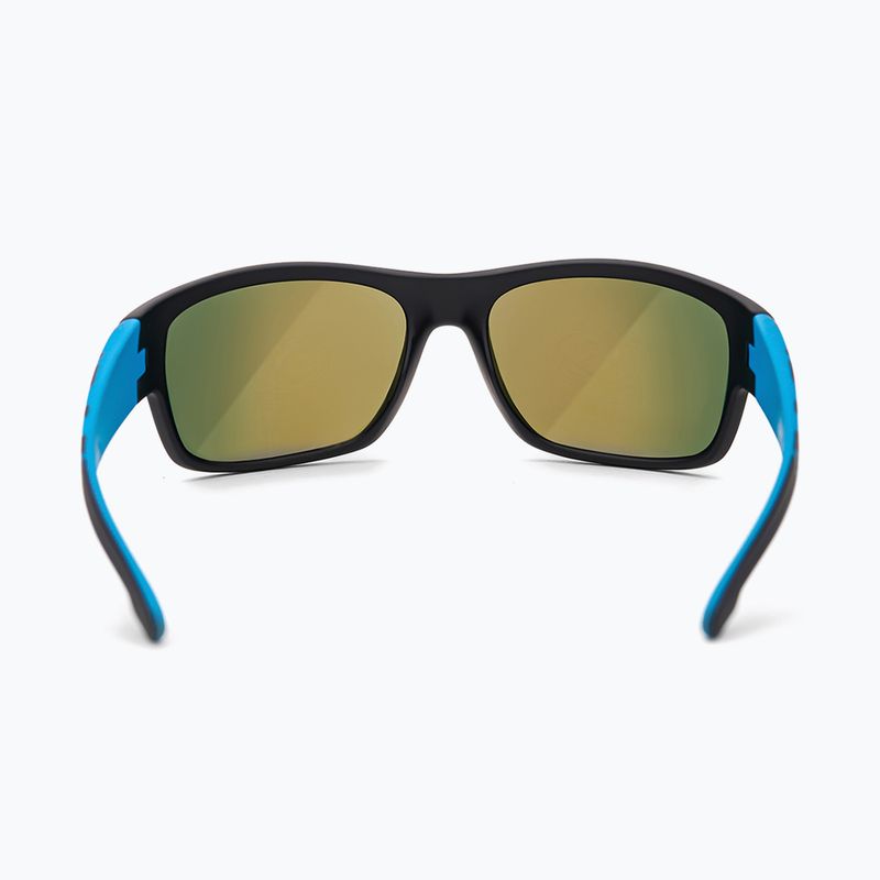 Sonnenbrille Aztron Avatar-X2 matt black/gloss blue/polarized sahara red mirror/brown 3