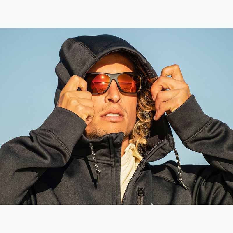 Sonnenbrille Aztron Avatar-X2 matt black/gloss blue/polarized sahara red mirror/brown 8