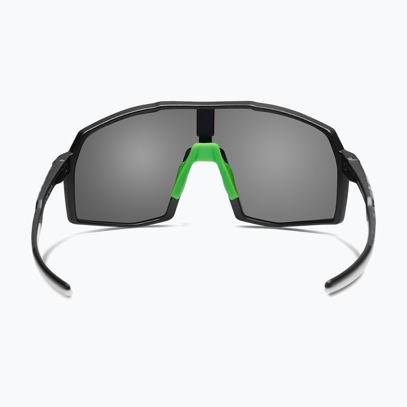Sonnenbrille Aztron Thunder metalblack/white/polarizedgreen/twilightmirr/grey 3