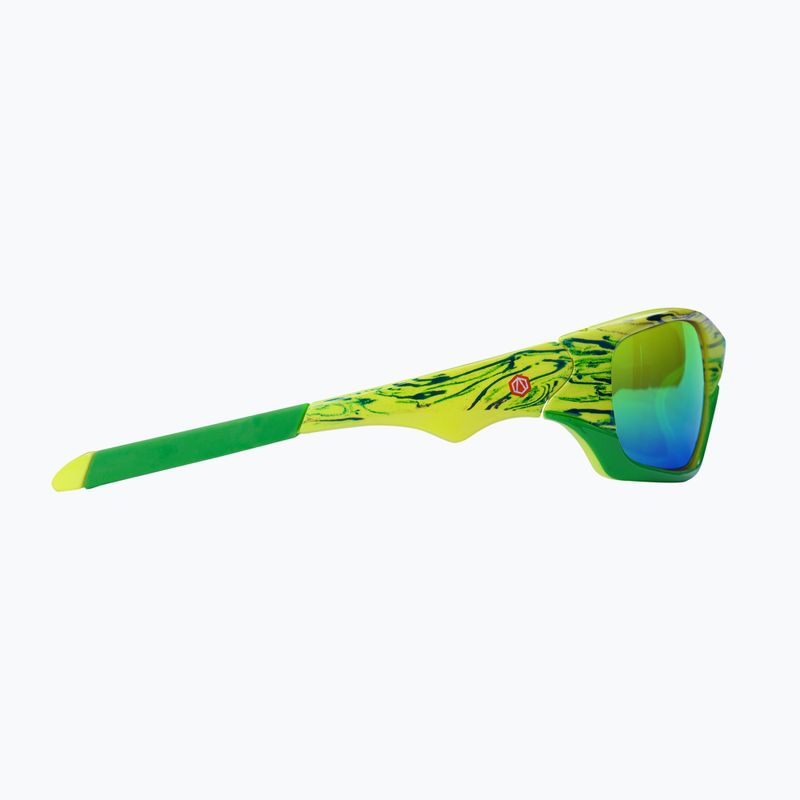 Kinder-Sonnenbrille Aztron Shine spark lime/wayve/polarized green/yellow mir/grey 3