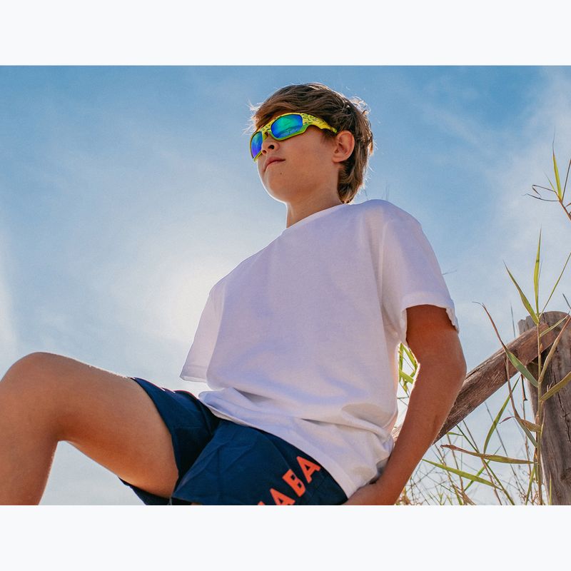 Kinder-Sonnenbrille Aztron Shine spark lime/wayve/polarized green/yellow mir/grey 5