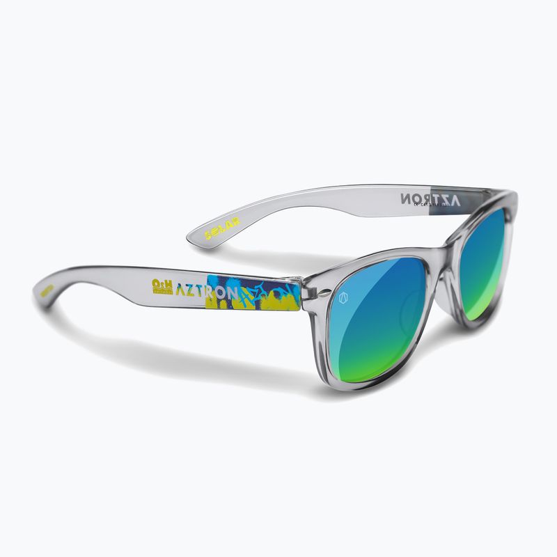 Kinder-Sonnenbrille Aztron Solar ice grey/graffiti/polarized blue/yellow mirror/grey. 6