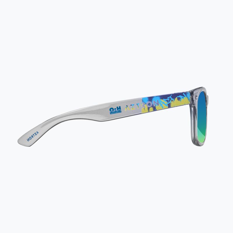 Kinder-Sonnenbrille Aztron Solar ice grey/graffiti/polarized blue/yellow mirror/grey. 8