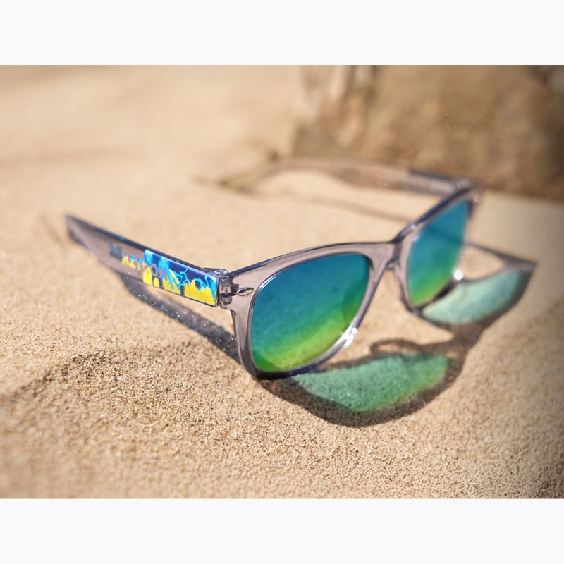 Kinder-Sonnenbrille Aztron Solar ice grey/graffiti/polarized blue/yellow mirror/grey. 9