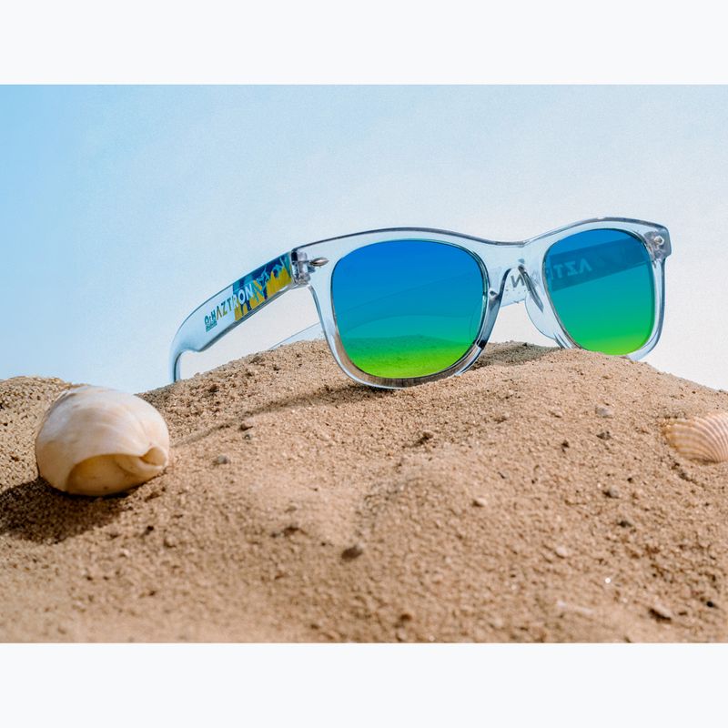 Kinder-Sonnenbrille Aztron Solar ice grey/graffiti/polarized blue/yellow mirror/grey. 10