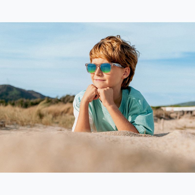 Kinder-Sonnenbrille Aztron Solar ice grey/graffiti/polarized blue/yellow mirror/grey. 11