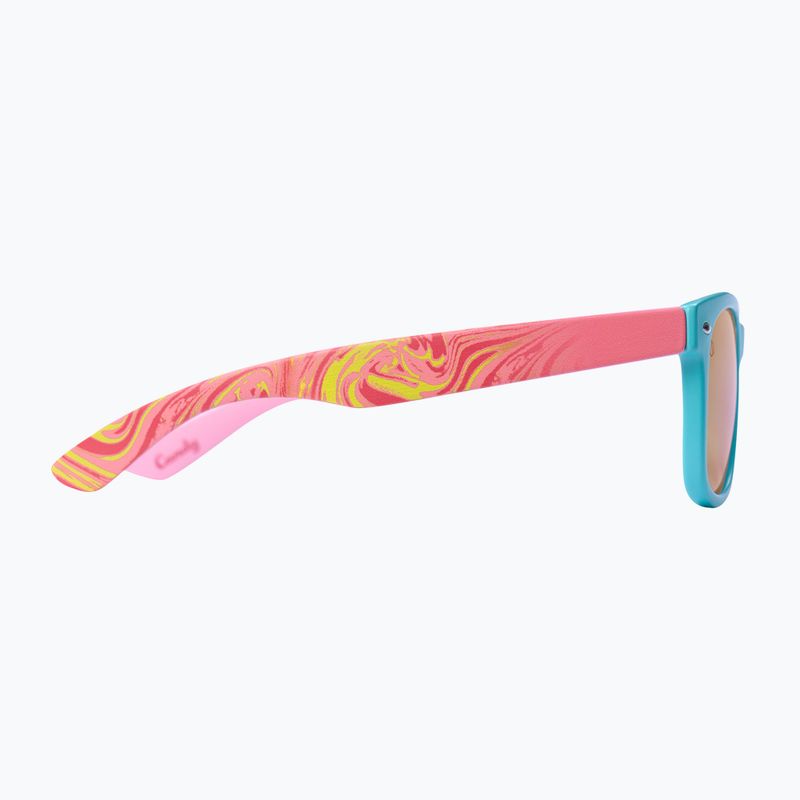 Kinder-Sonnenbrille Aztron Candy candy pink/twisty/polarized rainbow pink mir/grey. 3