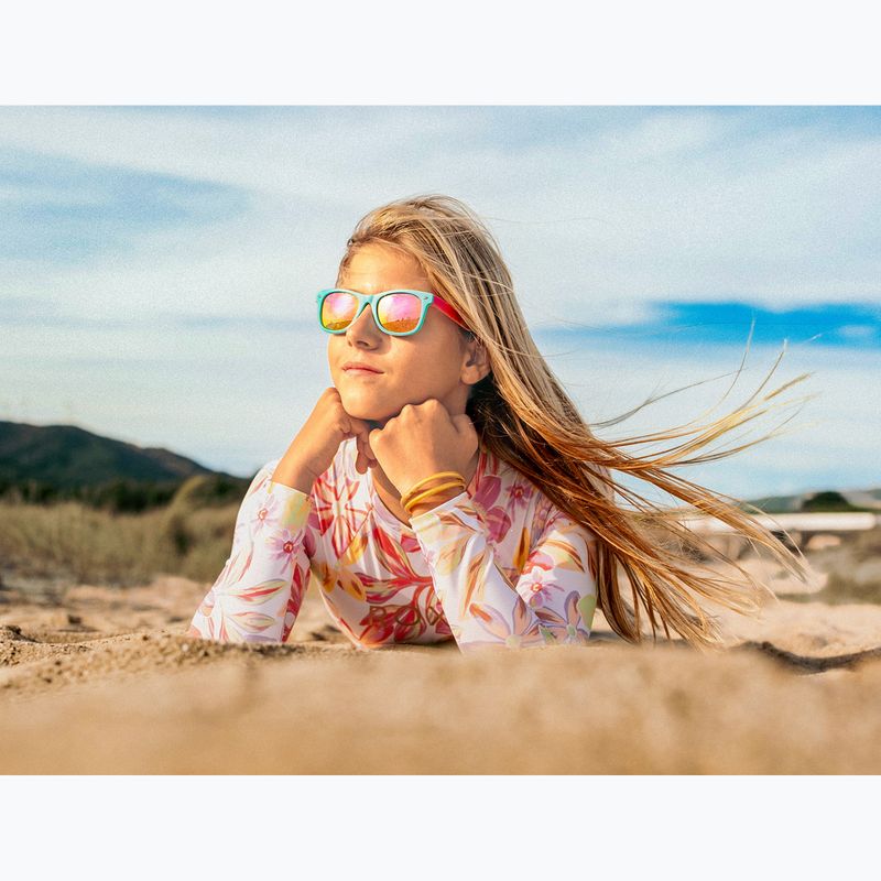 Kinder-Sonnenbrille Aztron Candy candy pink/twisty/polarized rainbow pink mir/grey. 6