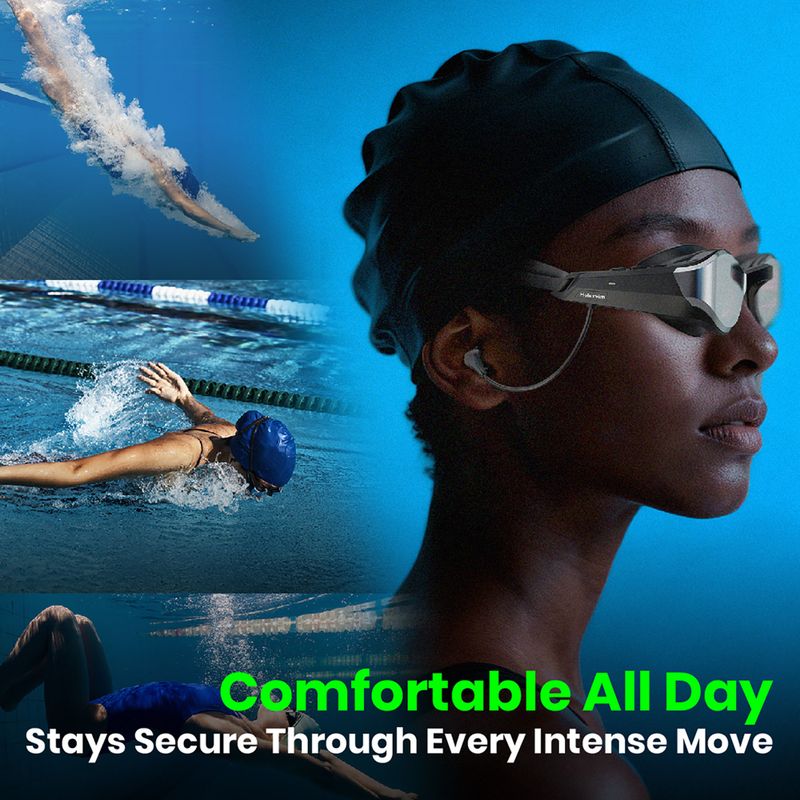 Schwimm-Schutzbrille Holoswim Solla Wave AI Music silver 5