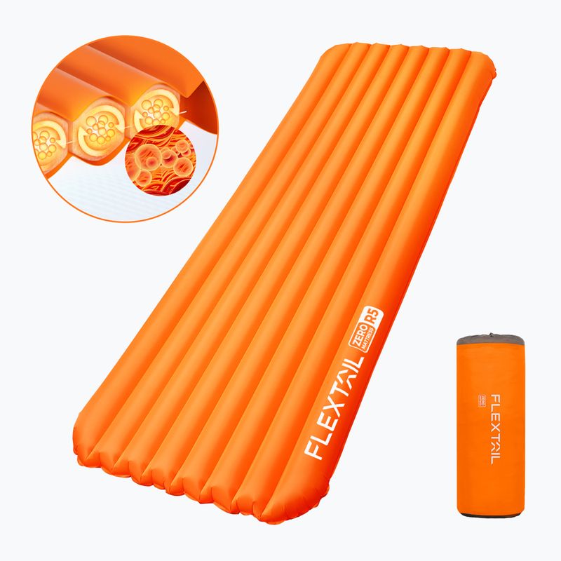 Flextail Zero R05 Regular orange aufblasbare Matratze 2
