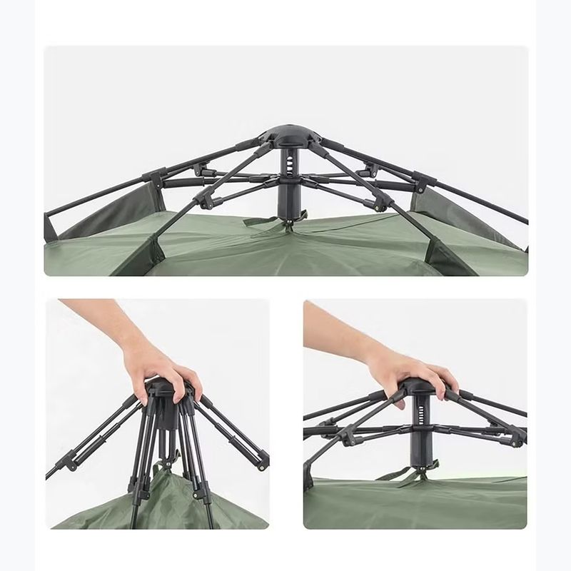 4-Personen-Campingzelt Naturehike Pop-Up 4 Automatic forest green 3