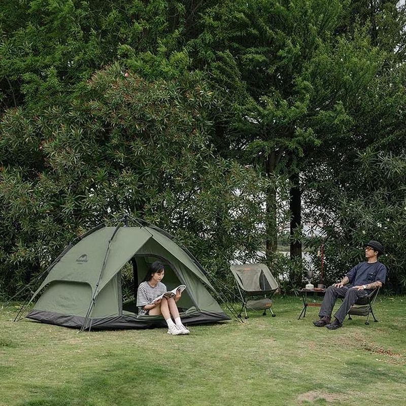 3‑Personen Campingzelt Naturehike Pop-Up 3 Automatic forest green 7