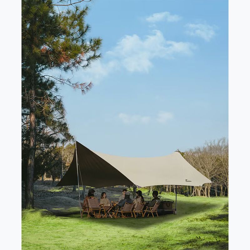 Tarp Naturehike Sky Ti Schwarz Hexagon khaki 3