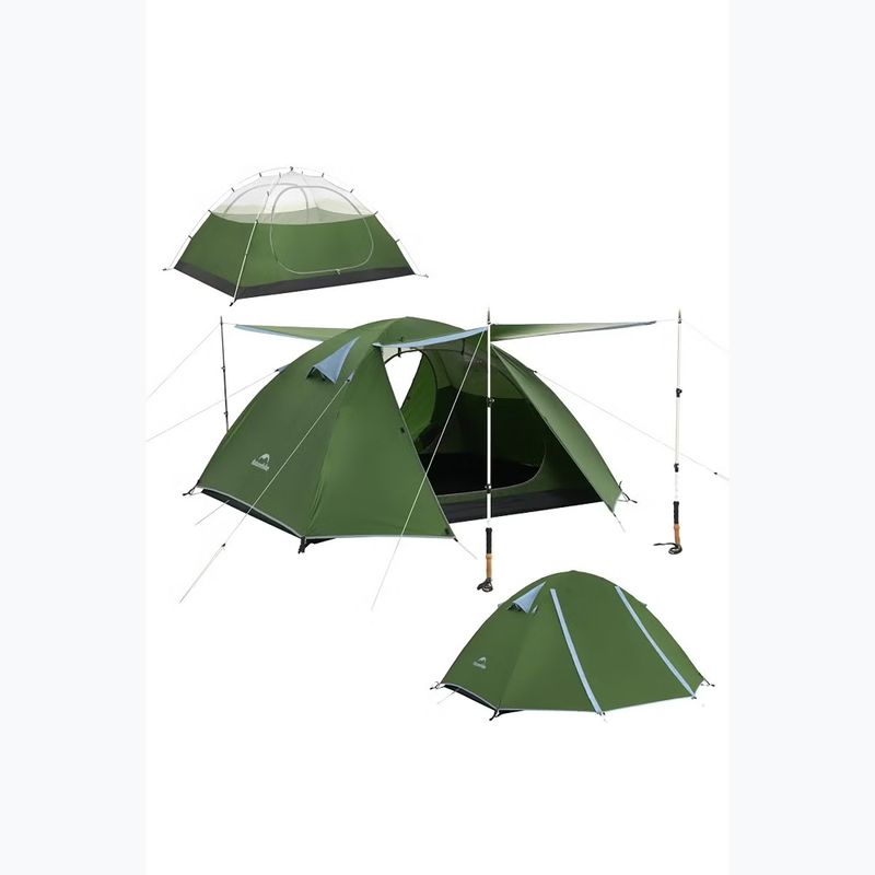 2‑Personen-Trekkingzelt Naturehike Bleik 2 Type B forest green 2