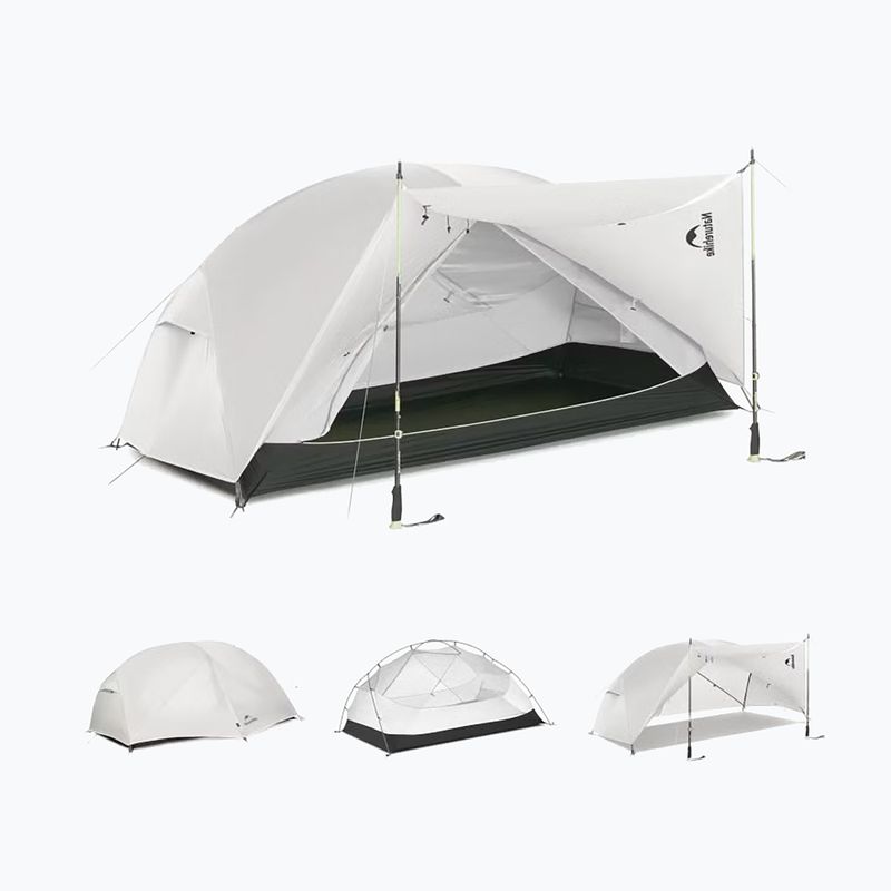 2‑Personen-Trekkingzelt Naturehike Mongar Pro 2 20D light grey
