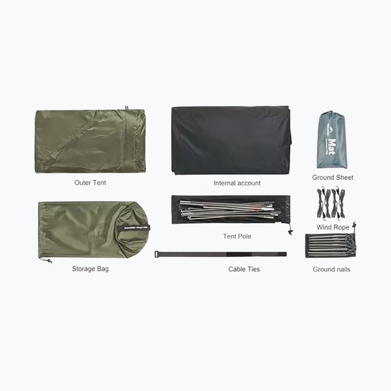 1‑Personen-Trekkingzelt Naturehike Mongar Pro 1 20D olive 2