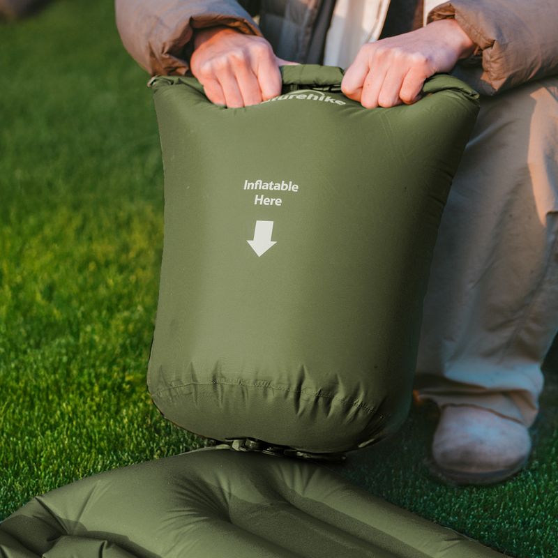 Aufblasbare Matte Naturehike Double FC01 army green 7