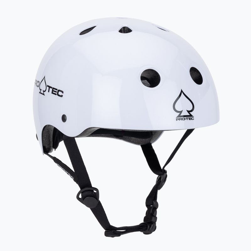 Pro-Tec Classic Certified Helm glänzend weiß