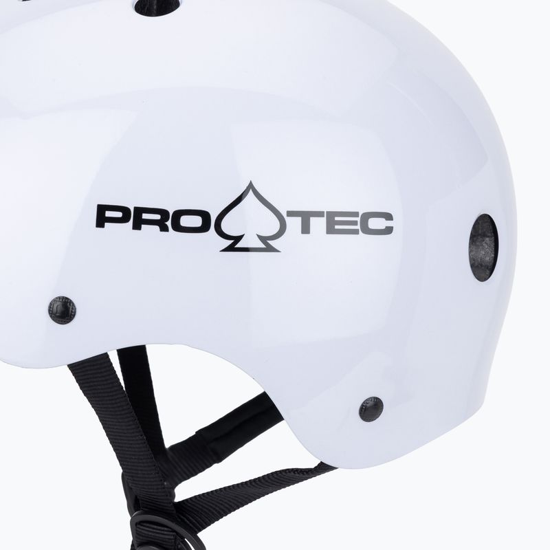 Pro-Tec Classic Certified Helm glänzend weiß 7